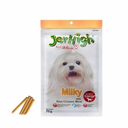 تشویقی سگ جرهای طعم مرغ و شیر – JerHigh dog treat chicken & milk flavor