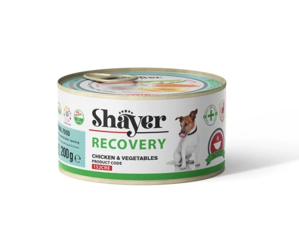 کنسرو ریکاوری سگ شایر با طعم سوپ مرغ و سبزیجات – Shayer Dog Recovery Food
