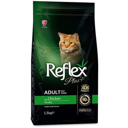 غذای خشک گربه بالغ رفلکس پلاس طعم مرغ – Reflex Plus Chicken Adult Cat Food