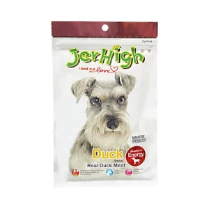تشویقی سگ JerHigh با طعم اردک بسته 60گرمی