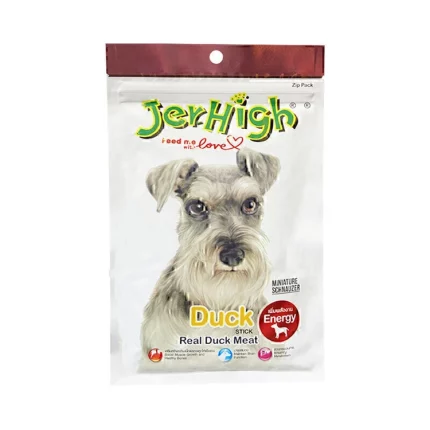 تشویقی سگ JerHigh با طعم اردک بسته 60گرمی