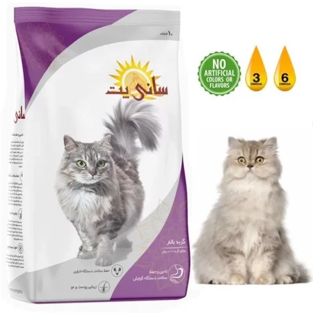 غذای خشک گربه بالغ سانی پت (فله ای)