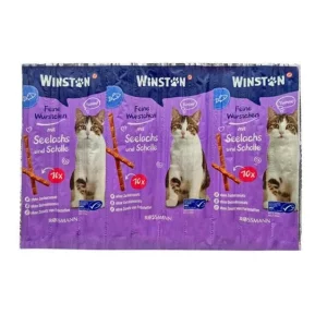 تشویقی مدادی گربه وینستون با طعم ماهی و پولاک – Winston Cat Snack Fish Pollock