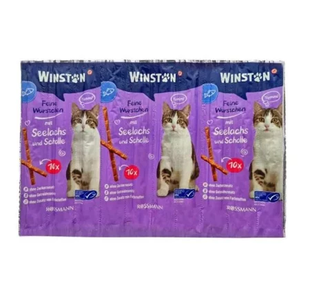 تشویقی مدادی گربه وینستون با طعم ماهی و پولاک – Winston Cat Snack Fish Pollock