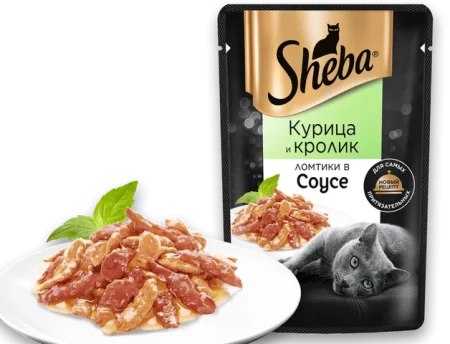 پوچ گربه شبا طعم خرگوش در ژله وزن 75 گرم- روسیه