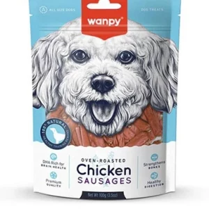 تشویقی سگ ونپی مدل سوسیس مرغ 100 گرم – Vitapoo Wanpy Chicken Sausage