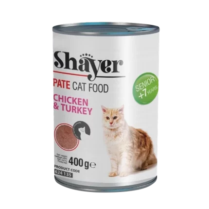 کنسرو پته گربه سینیور شایر طعم مرغ و بوقلمون ۴۰۰ گرم Vitapoo