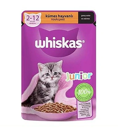 پوچ بچه گربه ویسکاس طعم مرغ 85 گرم – Vitapoo Whiskas Kitten