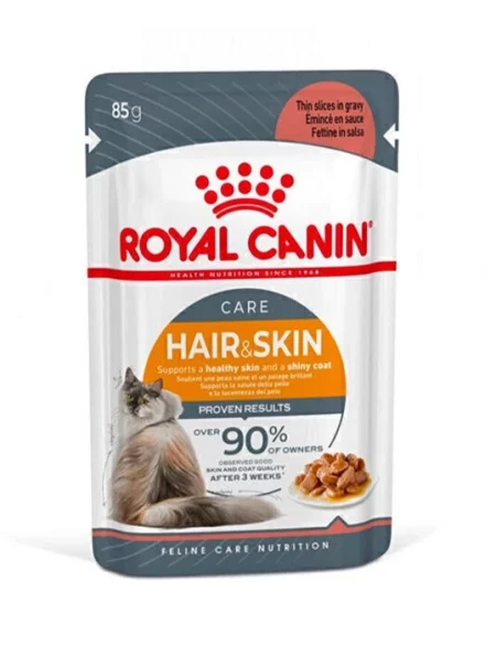 پوچ گربه رویال کنین Hair & Skin (پوست و مو) وزن 85 گرم